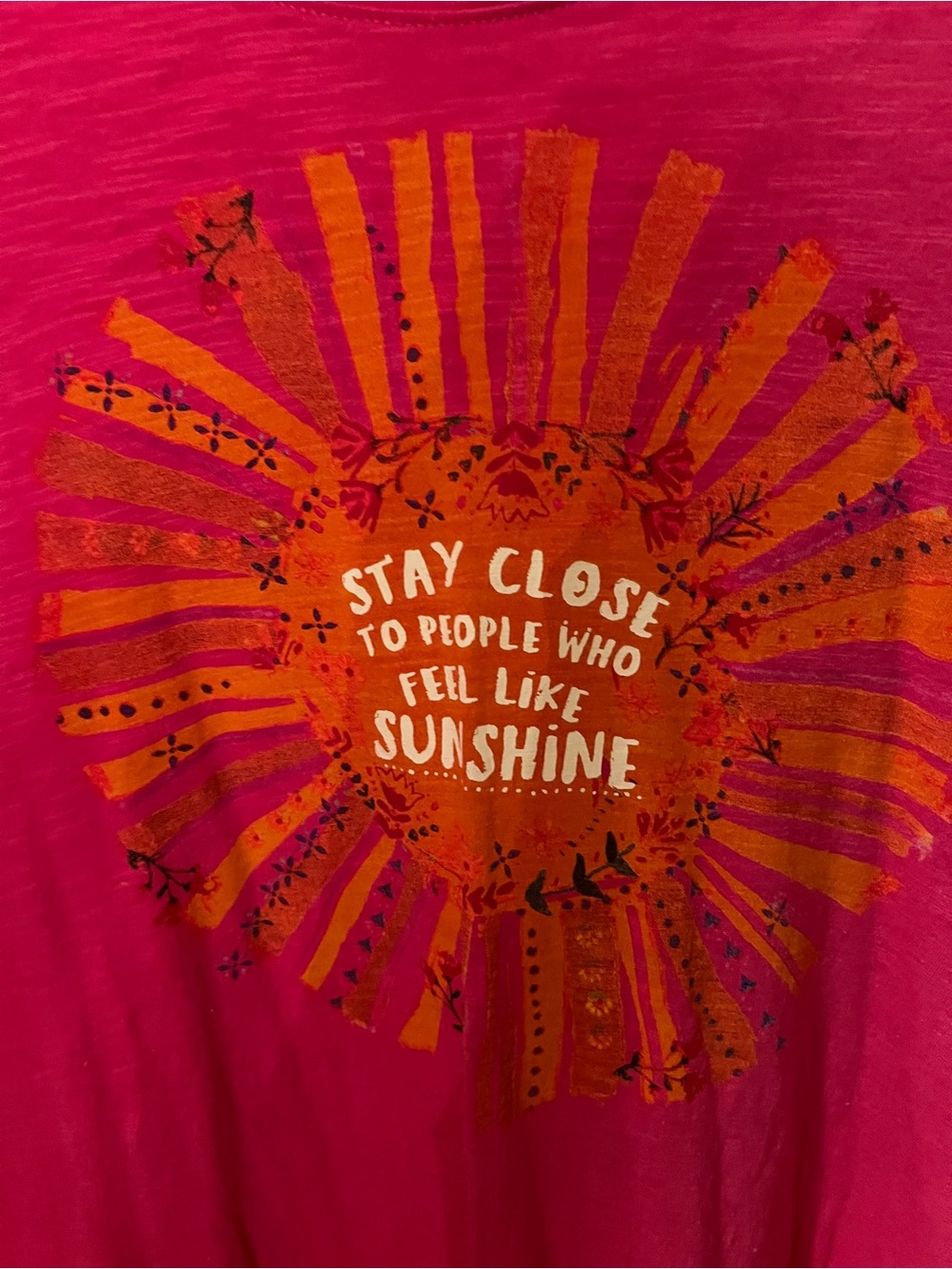 Natural Life fuchsia Sunshine shirt - Picture 7 of 7